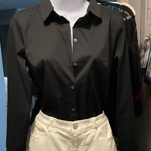 Express Bodysuit Button Down Shirt